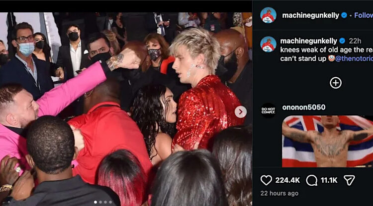 Machine Gun Kelly continua a trollar Conor McGregor: ‘Foda-se esse cara’