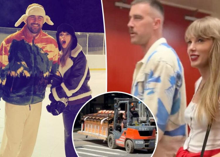 O casamento MSG de Taylor Swift e Travis Kelce incluiu sorteio de produtos de alta qualidade - e homenagem ao primeiro encontro