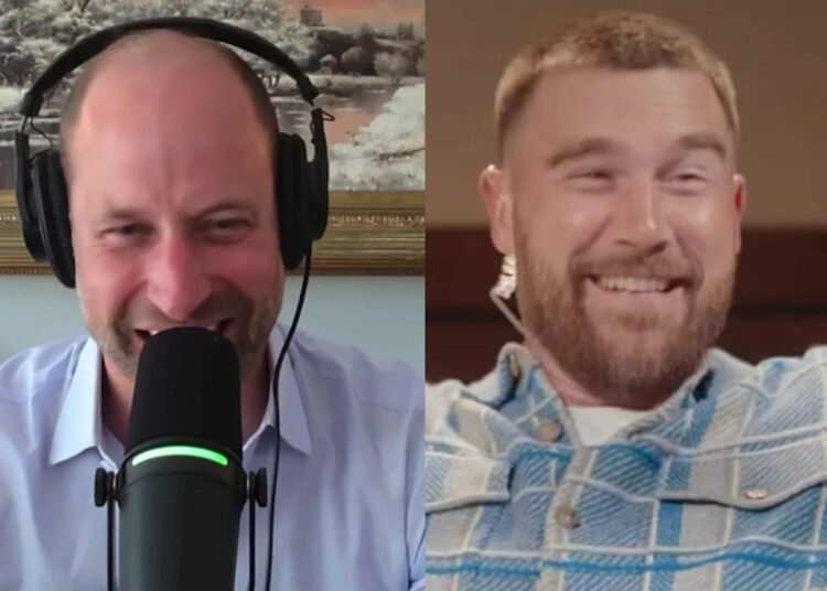 O príncipe William diz que seu pai, o rei Charles, ‘odeia futebol’ em aparição surpresa no podcast dos irmãos Kelce
