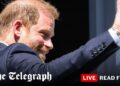Príncipe Harry ataca juiz em caso de hacking e o acusa de ‘cal’