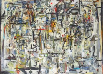 Trabalho do artista Wosene Kosrof em exposição na Sullivan Goss | Artes e Entretenimento