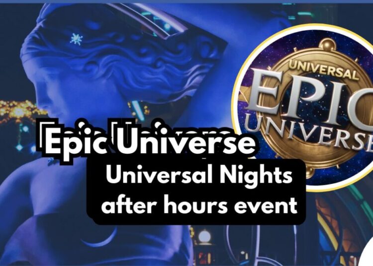 Universal Nights chegando ao Epic Universe em outubro com passeios, entretenimento e lanches