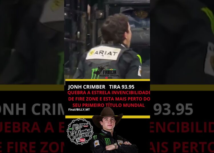 MAIS PERTO DO TÍTULO MUNDIAL JOHN CRIMBER #rodeioshow #touromecanico #rodeio #rodeio #cowboys