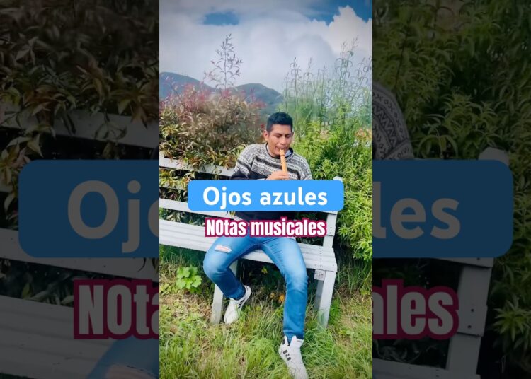 OJOS AZULES/ Notas musicales👈apréndetela🥳 #ojosazules #notas #parati #musica #music
