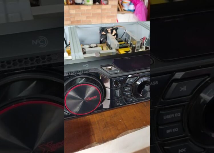 Central do LG 9750 #audiobrasil #musica #minisystem #automobile #pioneer #eletronica #shorts #music