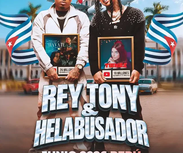 Los cantantes cubanos Rey Tony y Helabusador buscan deleitar a más de uno con sus exitosos temas. Foto: difusión