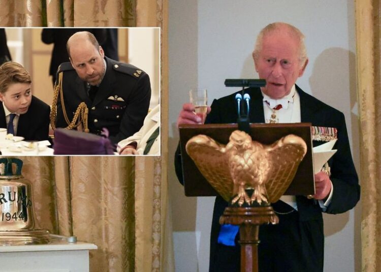 u200bEl rey Carlos III, el príncipe William y el príncipe George