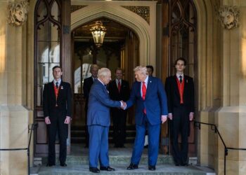 Flashback fotográfico del rey Carlos: la familia real da la bienvenida al presidente Trump al Reino Unido