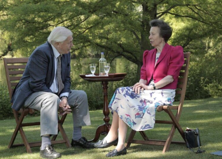 La princesa Ana ha rendido homenaje a Sir David Attenborough antes de su centenario