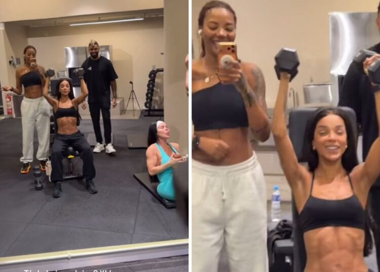 Ludmilla dispara 'cantada +18' para Brunna Gonçalves durante treino