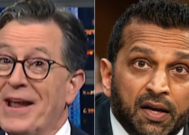 Stephen Colbert Stunned By 1 Wild Allegation Against Kash Patel