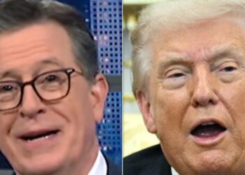 Stephen Colbert detecta una foto 'loca' de la Oficina Oval que Trump quiere olvidar