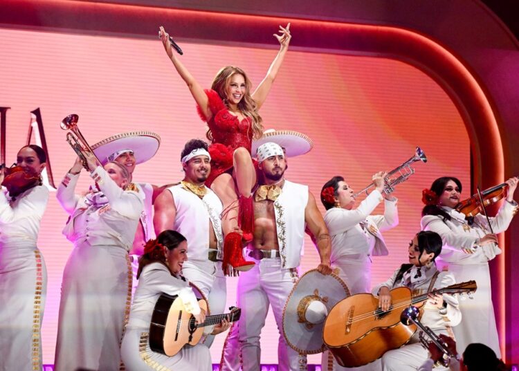 Thalia Accepts Icon Award at Billboard Women in Music 2026