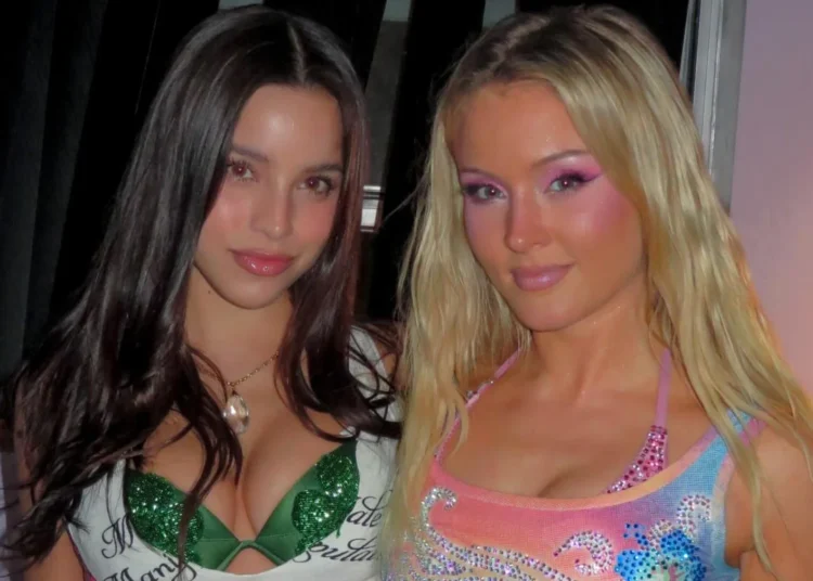 Las cantantes coincidieron durante la presentación de Larsson en Miami.
