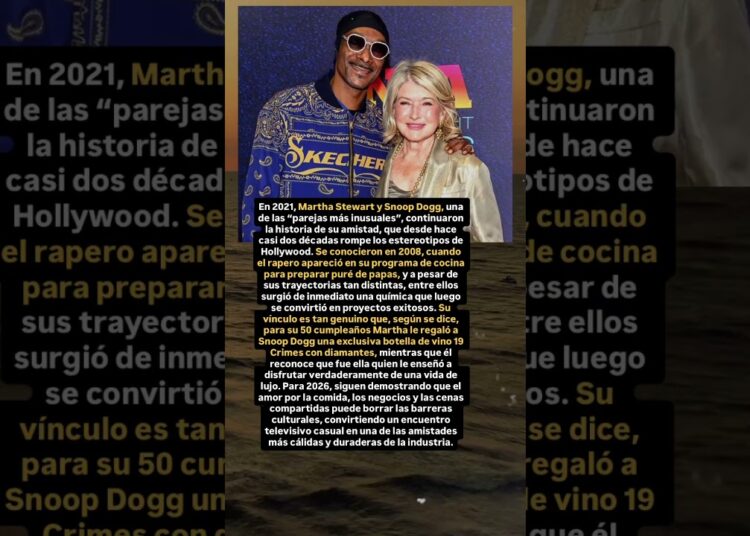 Cómo Martha Stewart cambió la vida de Snoop Dogg
