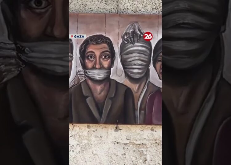 ARTISTAS ORGANIZARON una EXPOSICIÓN en un CAMPO de REFUGIADOS para MOSTRAR RELATOS PALESTINOS