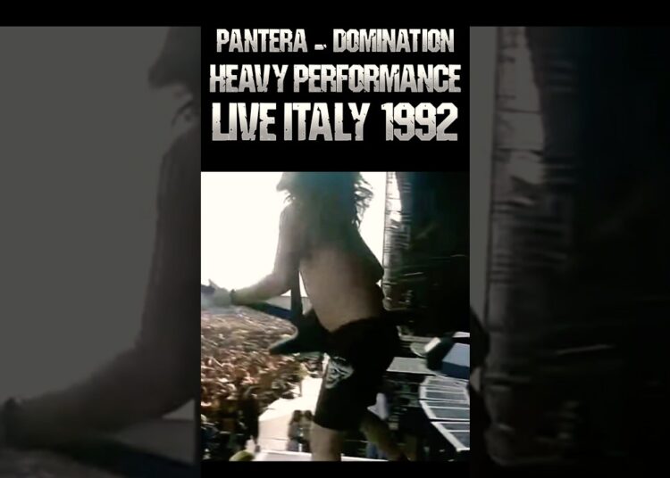 Pantera Domination Heavy Performance Live Italy 1992 #shorts #trending #viral #music #metal #pantera