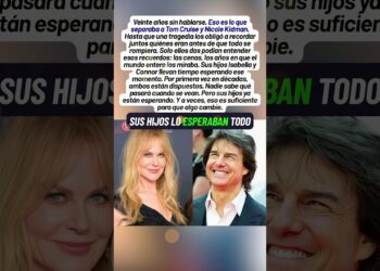 Tom Cruise y Nicole Kidman no se hablaron en 20 años, la tragedia que los volvió a unir