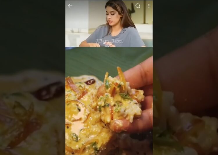 Jaanvi Kapoor dahi tadka | celebrity recipe | #dahitadka #recipe  #janvikapoor