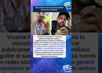 🎶 Vicente Fernández Jr. sorprende al apoyar públicamente a Emiliano Aguilar