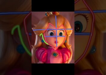How to draw Princess Peach from super mario galaxy ✨#ytshorts #tutorial