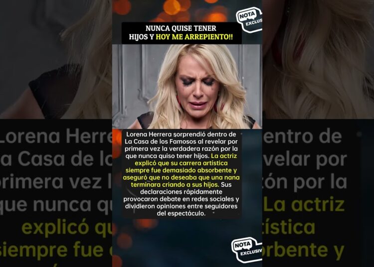 El secreto que Lorena Herrera ocultó por años #chisme #famosos #shorts