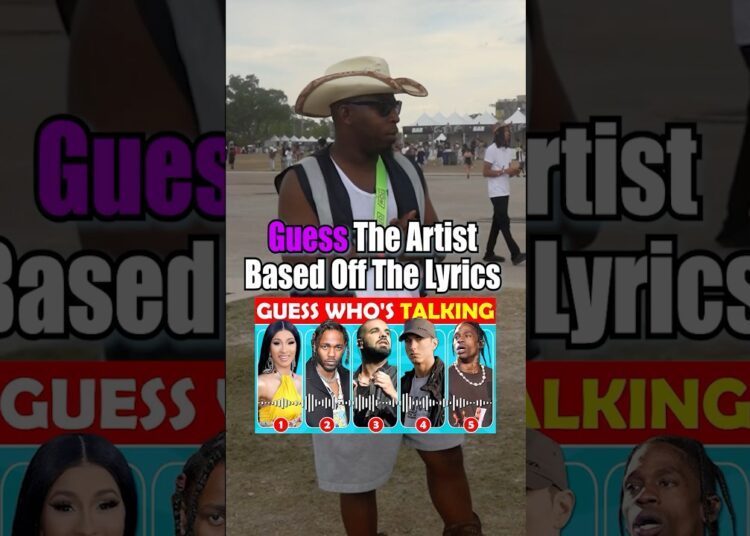 Guess The Artist Based Off The Lyrics🎵 #fyp #music #lyrics #funny #rap