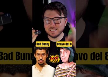 ⚔️ DUELO ¿Quién tiene mejores canciones? Bad Bunny vs. Chavo del 8 🥶 #humor #curiosidades #musica