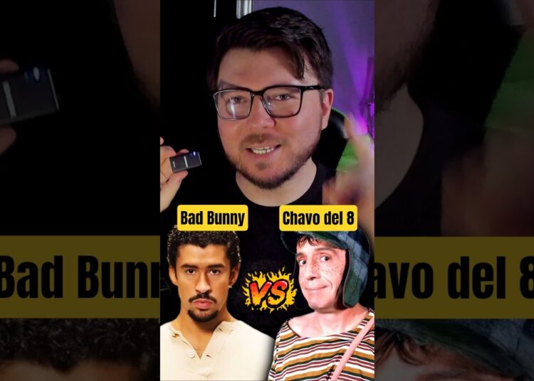 ⚔️ DUELO ¿Quién tiene mejores canciones? Bad Bunny vs. Chavo del 8 🥶 #humor #curiosidades #musica