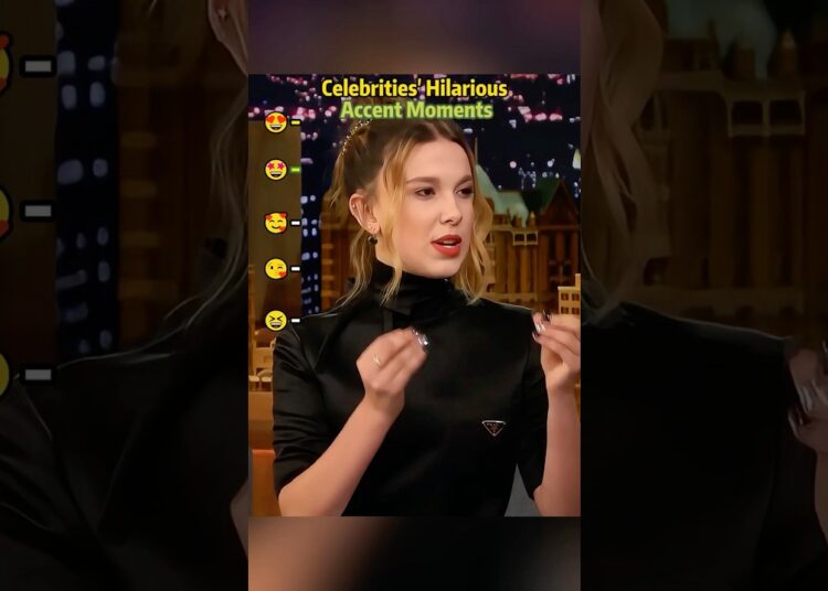 Celebrities’ Hilarious Accent Moments.#MillieBobbyBrown#AnnaKendrick