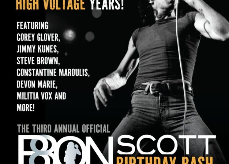AC/DC – Eventos tributo potencian la celebración del 80 cumpleaños de BON SCOTT