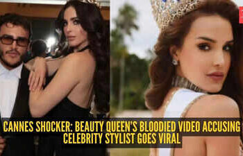 La modelo y reina de belleza venezolana Andrea del Val acusa a un famoso estilista de agresión en un inquietante video en un hotel de Cannes
