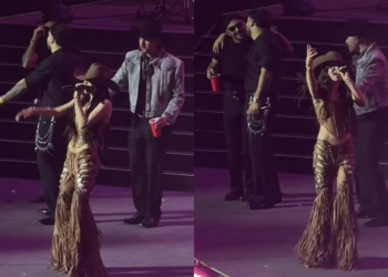 Belinda fue la invitada especial de Grupo Frontera en concierto en CDMX