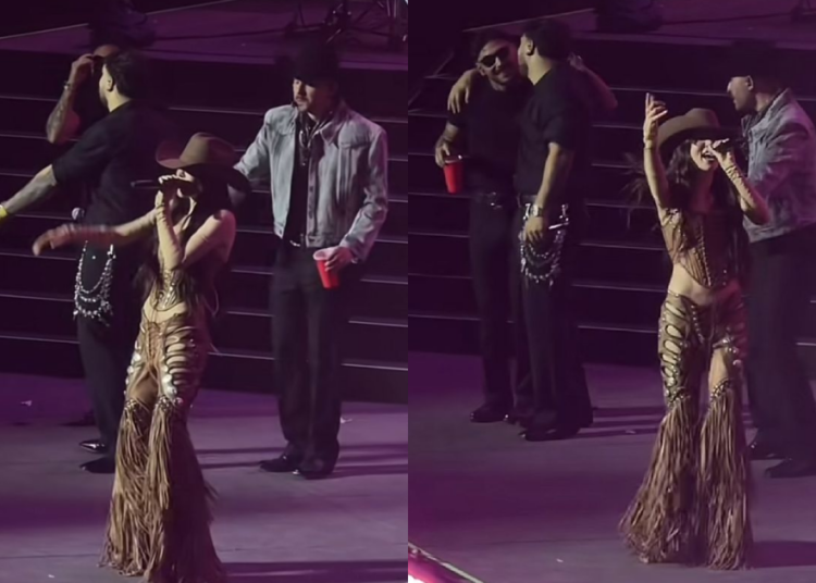 Belinda fue la invitada especial de Grupo Frontera en concierto en CDMX