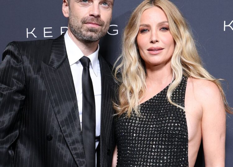 Cannes: La novia embarazada de Sebastian Stan, Annabelle Wallis, muestra panza