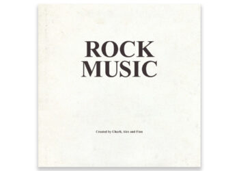 Portada del sencillo de música rock