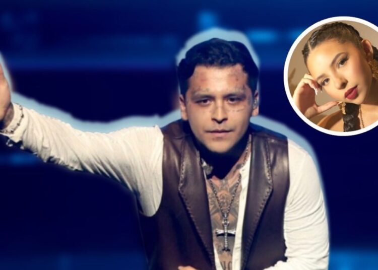 Christian Nodal dedica romántico mensaje a Ángela Aguilar en su concierto, ¿preparan nuevo disco juntos?