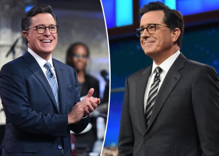 Cómo Stephen Colbert firmó en el episodio final de 'Late Show'