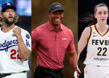 Clayton Kershaw, Tiger Woods, and Caitlin Clark