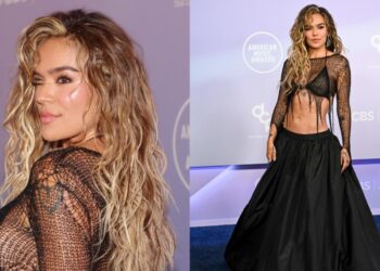 Karol G se vuelve gótica con un vestido negro transparente en los American Music Awards 2026