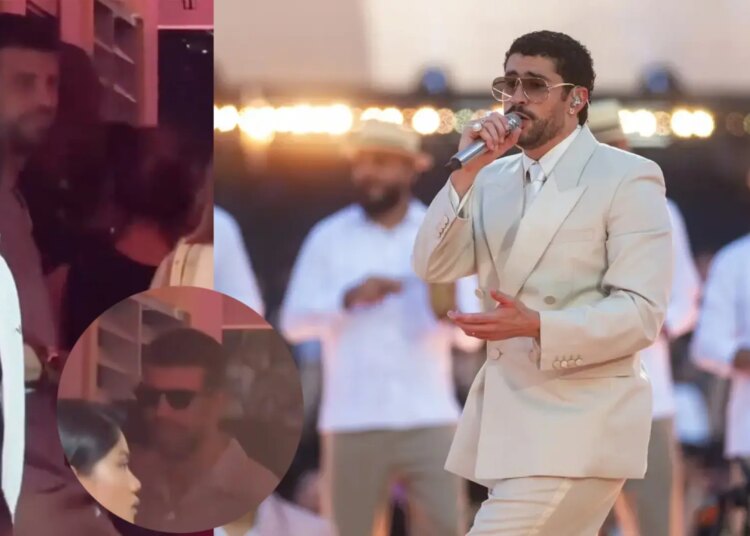 La aparición de Piqué y Clara Chía en el concierto de Bad Bunny que podría no gustar a Shakira