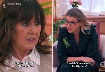 Livid Coleen Nolan abandona una cita grosera después de que él le exige que pague la cuenta de la cena mientras los fanáticos lo tildan de 'p***'