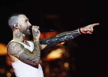 INGLEWOOD, CALIFORNIA - OCTOBER 10: Adam Levine of Maroon 5 performs onstage at The Kia Forum on October 10, 2025 in Inglewood, California. (Photo by Monica Schipper/Getty Images for ABA)