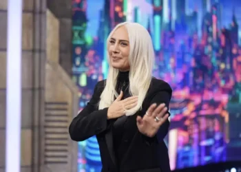 Mónica Naranjo en su llegada a 'El Hormiguero'