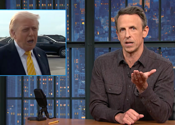 Seth Meyers Spots Trump's 'Desperate' Plan To Fix Poll Numbers