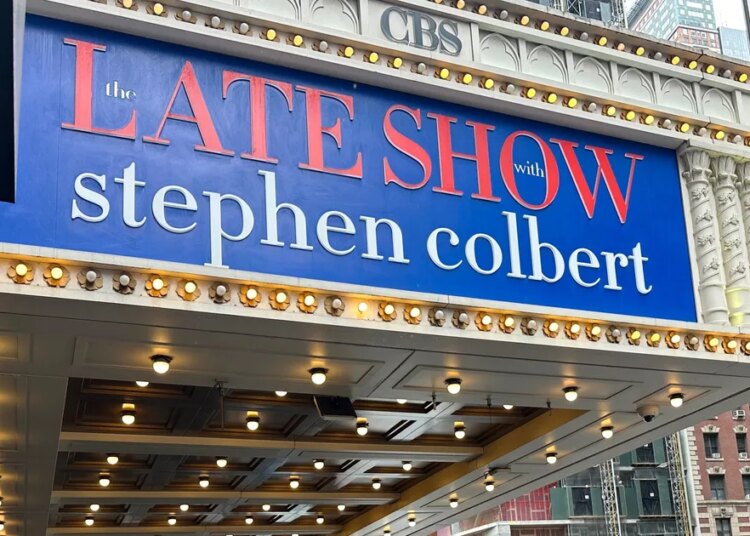 Trump And CBS Hit With R-Rated Graffiti Outside Colbert Theater
