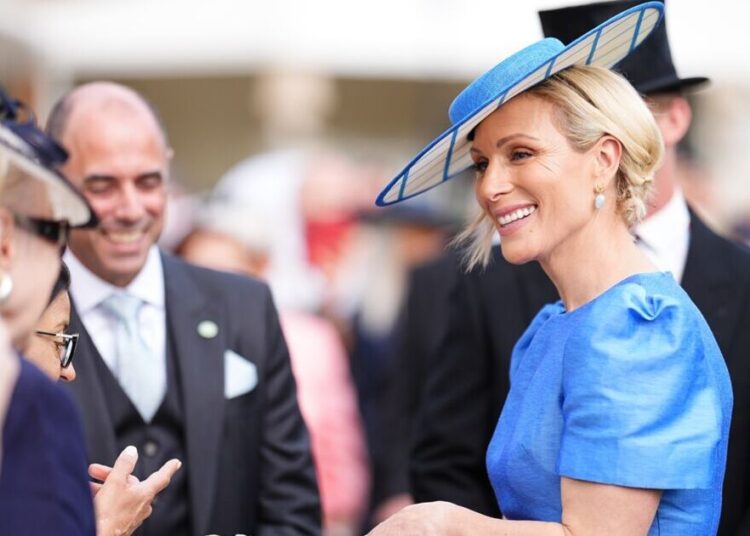 Zara Tindall deslumbra de azul mientras se une a la princesa Kate en la fiesta en el jardín real | Real | Noticias