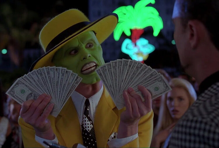 Jim Carrey en "La máscara"