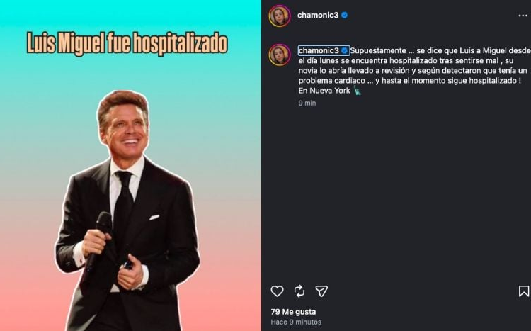 ¿Luis Miguel fue hospitalizado? reportan que el cantante enfrenta este problema de salud
