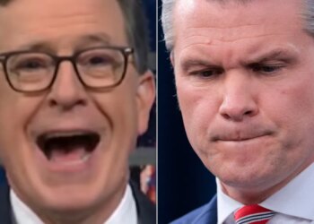 ‘That’s F**ked Up!’: Colbert Gets Very Unexpected Help Roasting Pete Hegseth